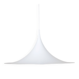 Danish vintage Semi pendant lamp by Bonderup and Thorup, 1968