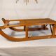 Vintage wooden and metal sled - 75 cm
