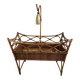 Rattan baby bed