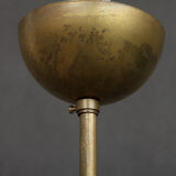 Italian chandelier with black diabolo shades