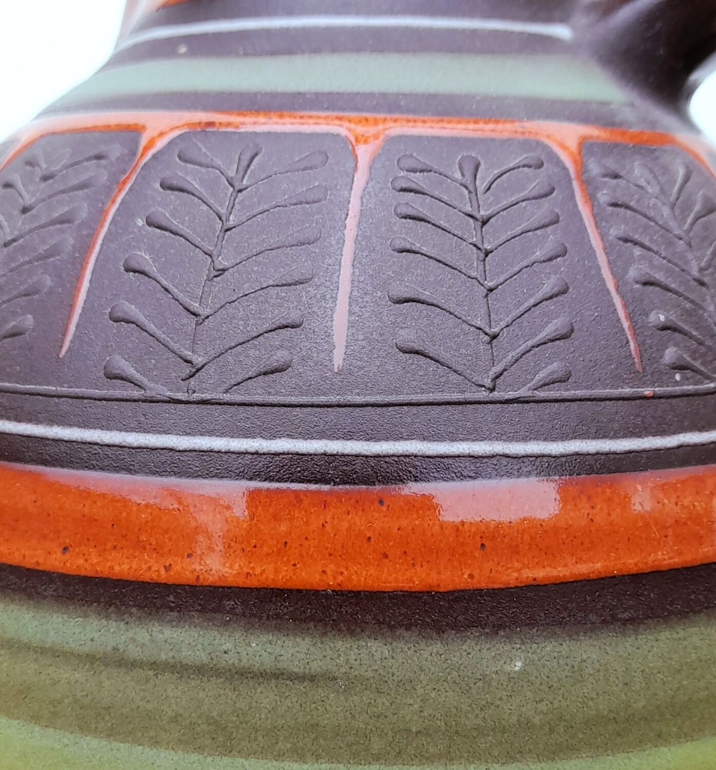 Scandinavian ceramic pitcher kmk