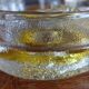 Dish with presentation compartments Walther kristallglass yellow