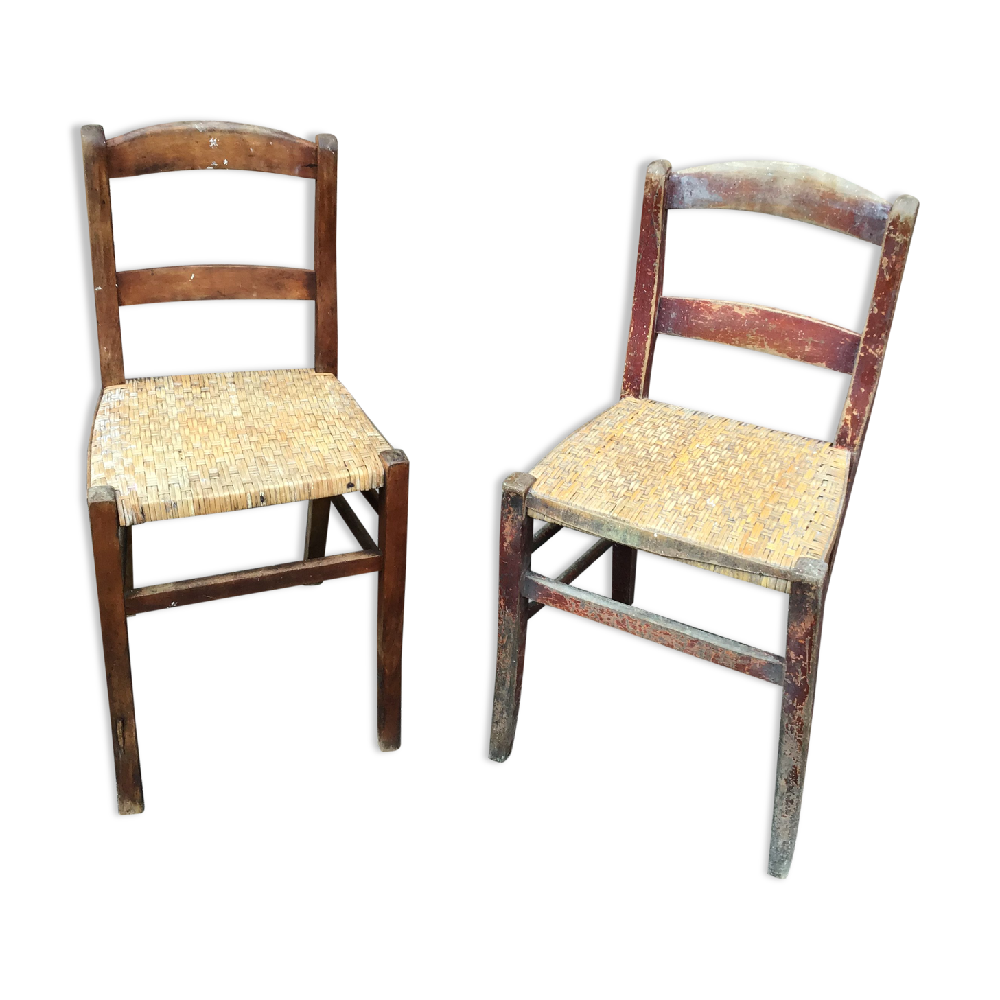2 chairs bistro restaurant tavern brewery 1930 Alsace Tigre Bock Strasbourg