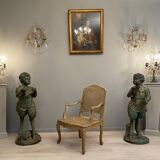 Charles francois normand, armchair of the regency period stamped xviiith