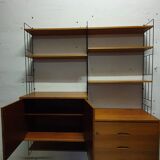 Wall bookcase wall bookcase edition WHB Germany from the 60s