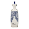 Vinaigrier XIXème bouteille à décor bleu et blanc