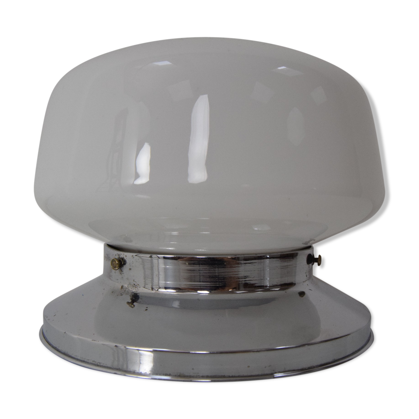 Art Deco Chrome Ceiling Light,1930's.