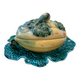 Barbotine Soup Tureen Sarreguemines