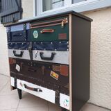 Commode relookée en valises