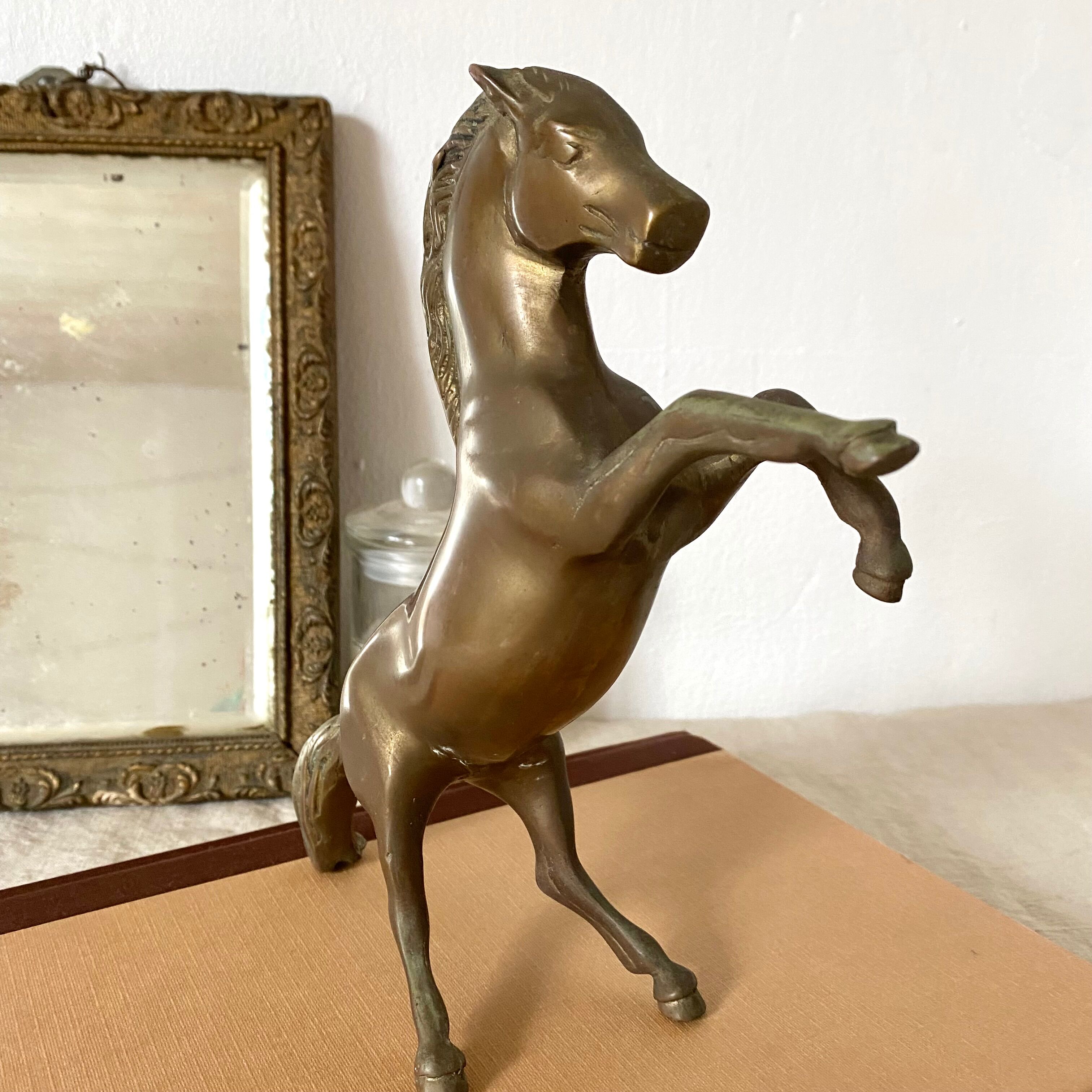 Brass horse