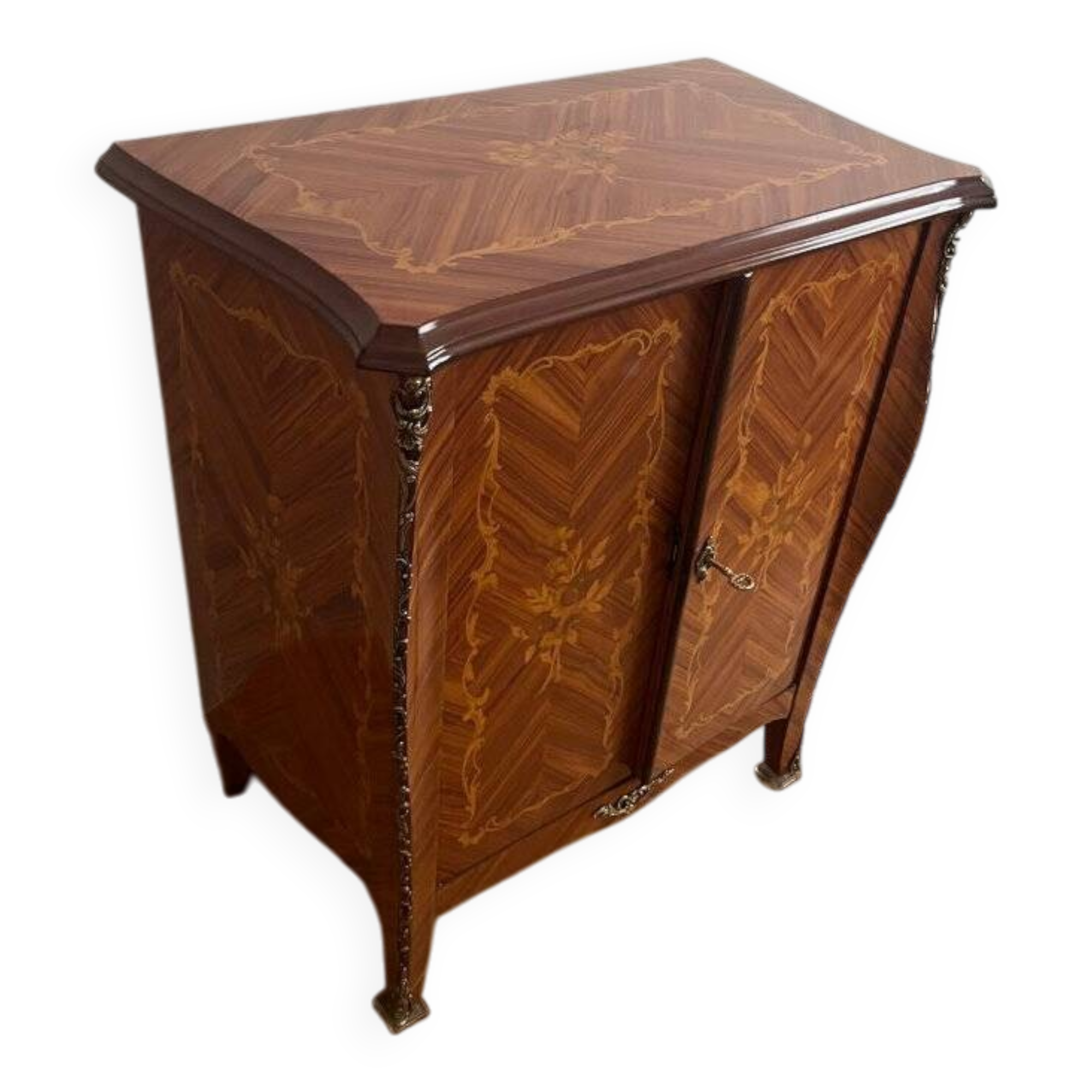 Vintage sideboard in rosewood marquetry