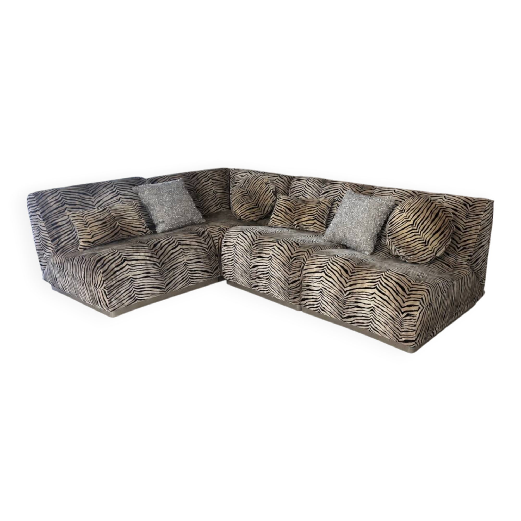 Round canapé - socialite family - tiger