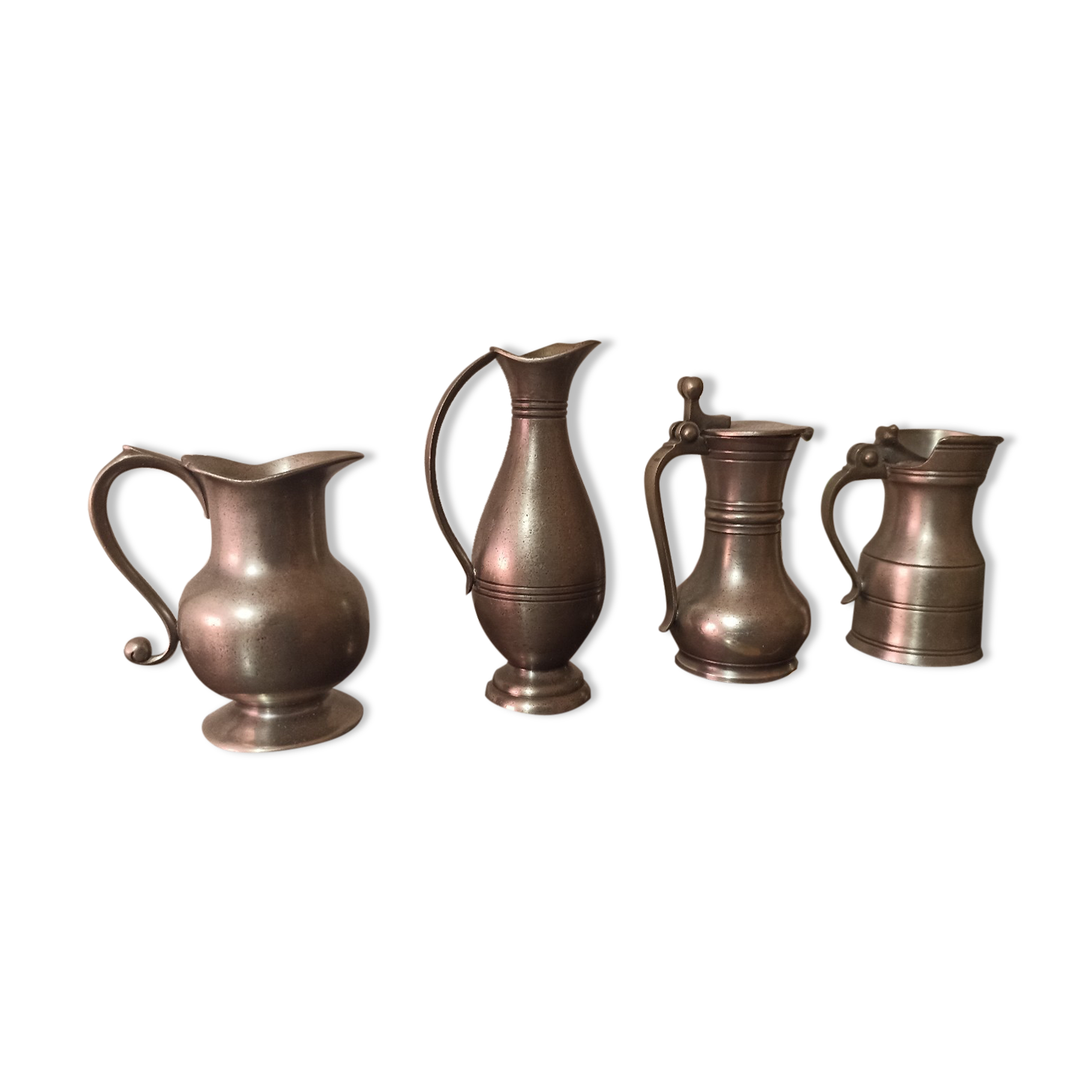 Set of 4 miniatures in pewter Rose Design International