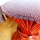 Maugrion Roche Bobois prestige rattan wheat ear table 1980