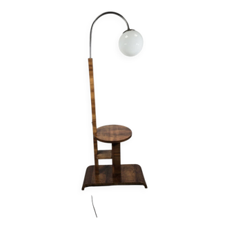Art Deco Floor Lamp in Wood