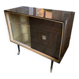 Bar cabinet on wheels
