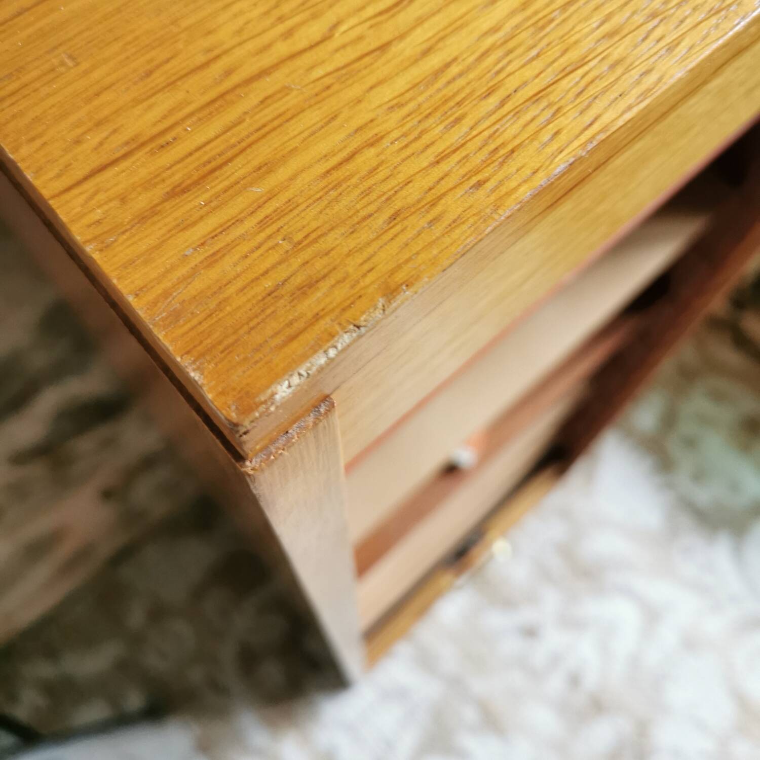 Meuble de bureau vintage, classeur à rideaux 1960