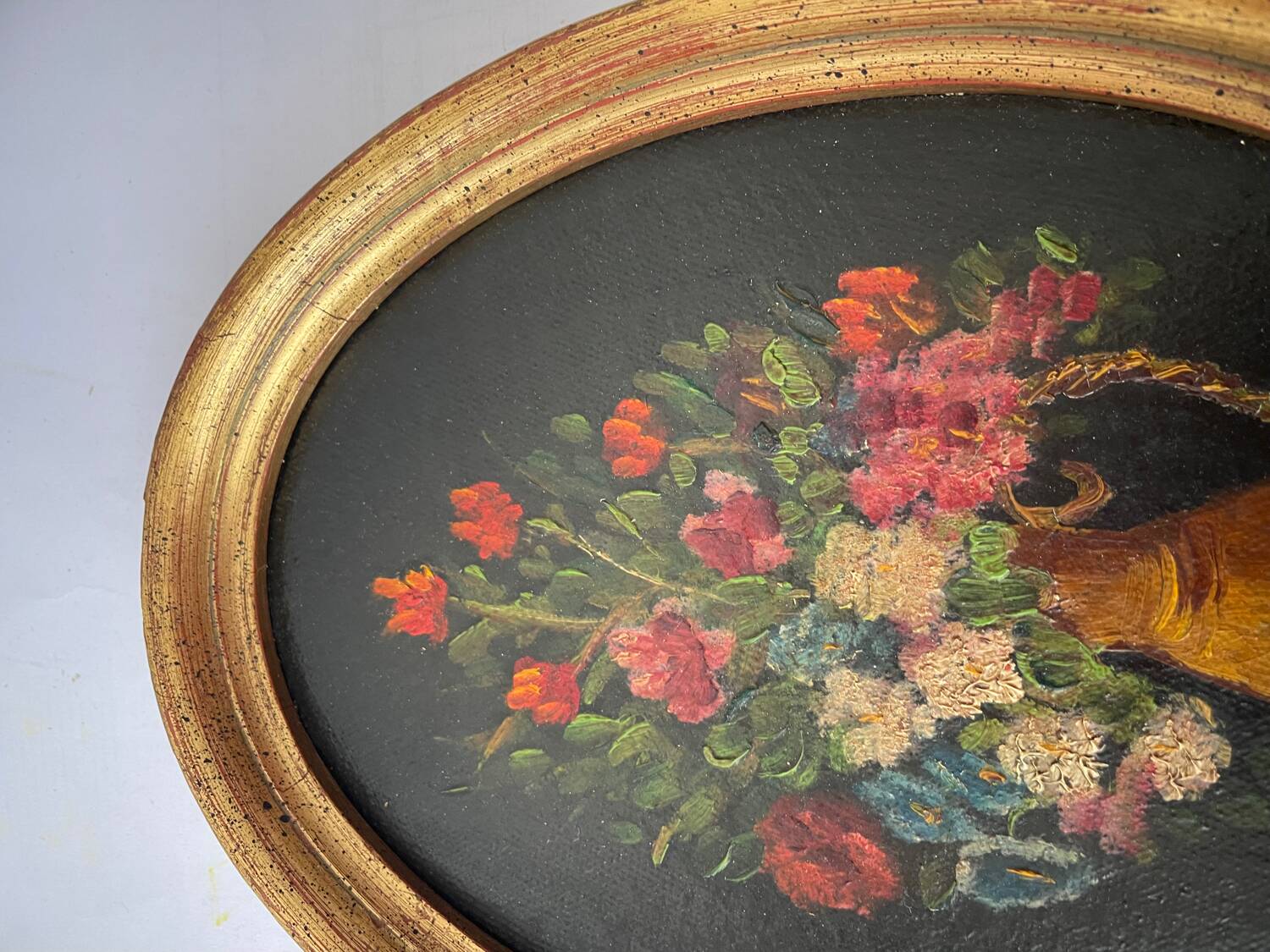 Duo of paintings "bouquet of flowers"