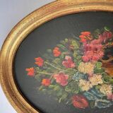 Duo of paintings "bouquet of flowers"
