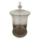 Candy box, pharmacy pot, pot with vintage glass lid Diameter 22.5 cm