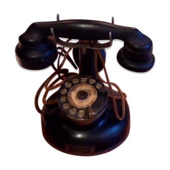Old column phone in bakelite