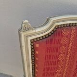 Pair of Louis XVI style bergère armchairs, antique.