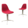 Mid-century fiberglass accent chair set with La Fonda base by Charles & Ray Eames for Herman Miller.