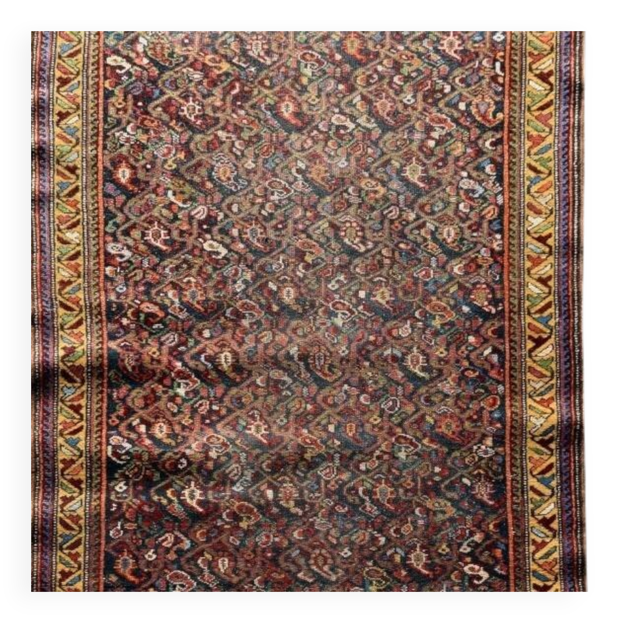 Persian Oriental rug Iran Ancient Malayer: 1.07 x 2.80 metres