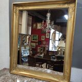 Mirror Napoléon III golden rectangular