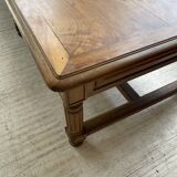 Solid walnut farmhouse castle table 1900 XXL