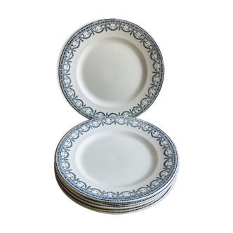 Lot 6 Plates Iron Earth