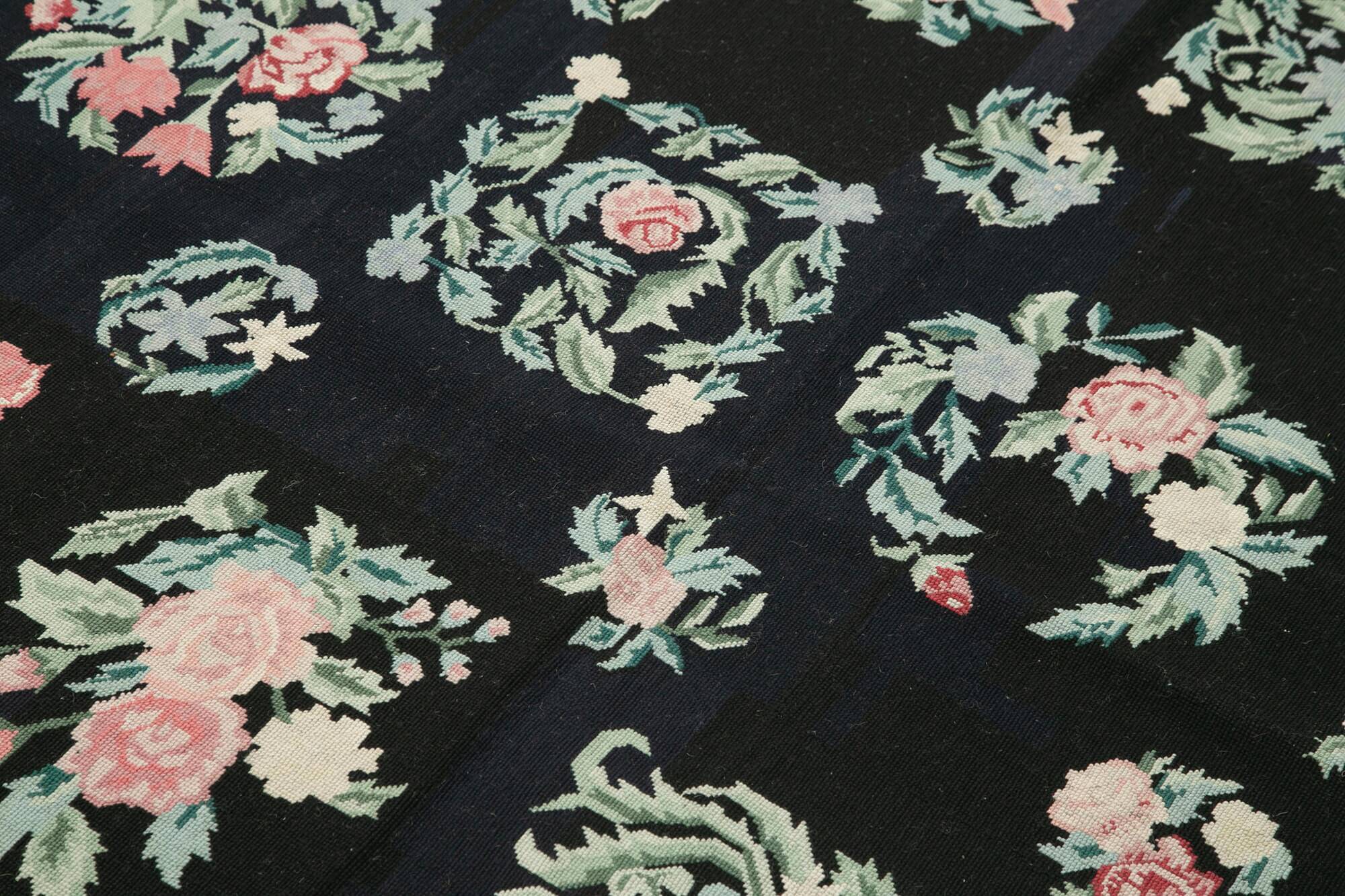 Handmade Vintage Flatweave Needlepoint Kilim 174 cm x 266 cm