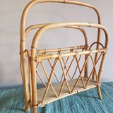 Magazine rack Vintage rattan