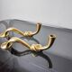 Paire de bougeoirs noeud, design brutaliste, italie, 1970