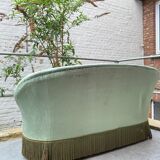 Water green velvet toad sofa