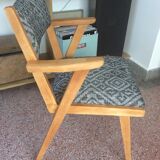 Completely restored feet compass armchair