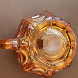 Iridescent glass pitcher