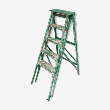 Stepladder of old patinated artist