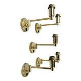 5 appliques dorées LedsC4 en laiton