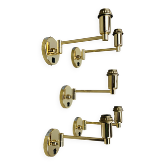 5 appliques dorées LedsC4 en laiton