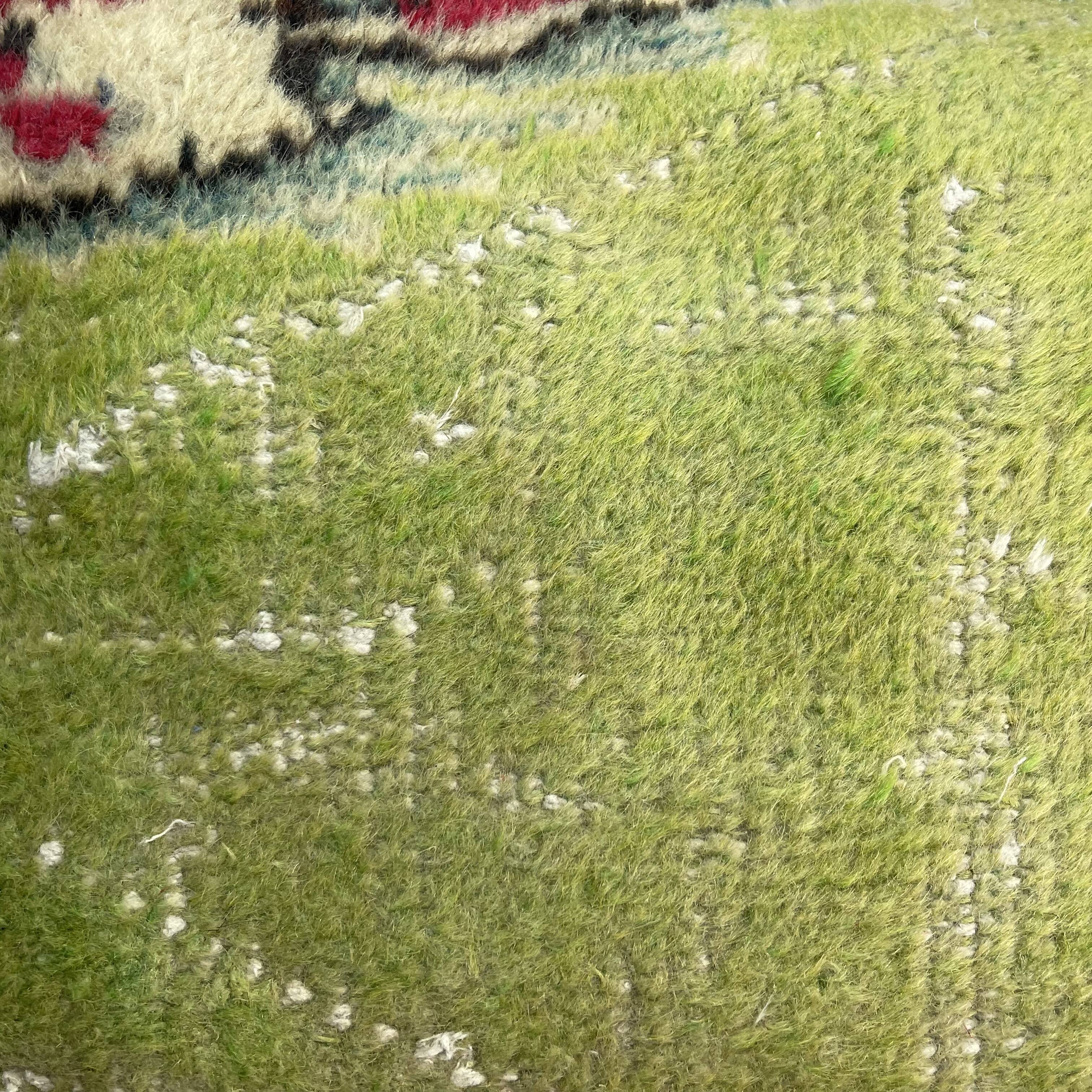 Vintage turkish rug cushion cover, 30 x 50 cm