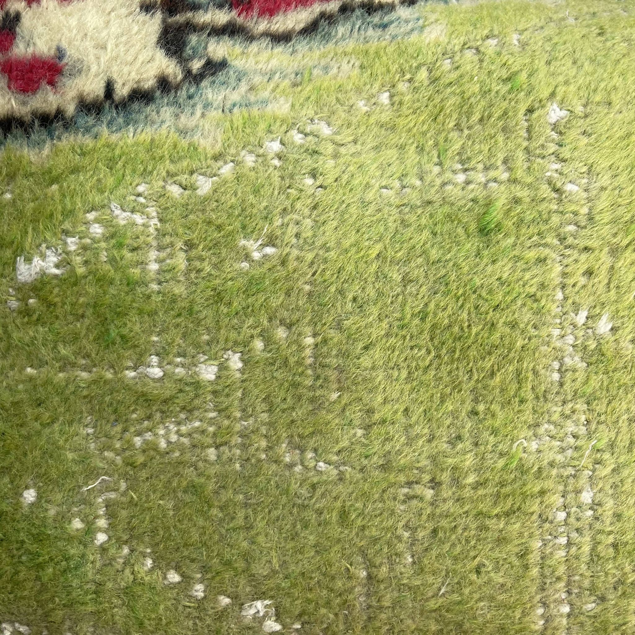 Vintage turkish rug cushion cover, 30 x 50 cm