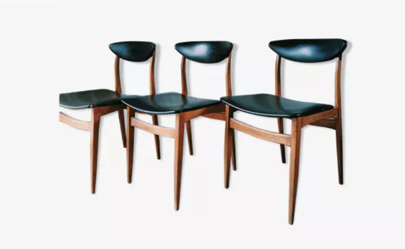 Set of 2 Scandinavian chairs 50s/60s