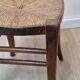 Tabouret ancien en paille et bois