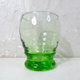 ancien service 10 verres à eau et carafe en verre soufflé