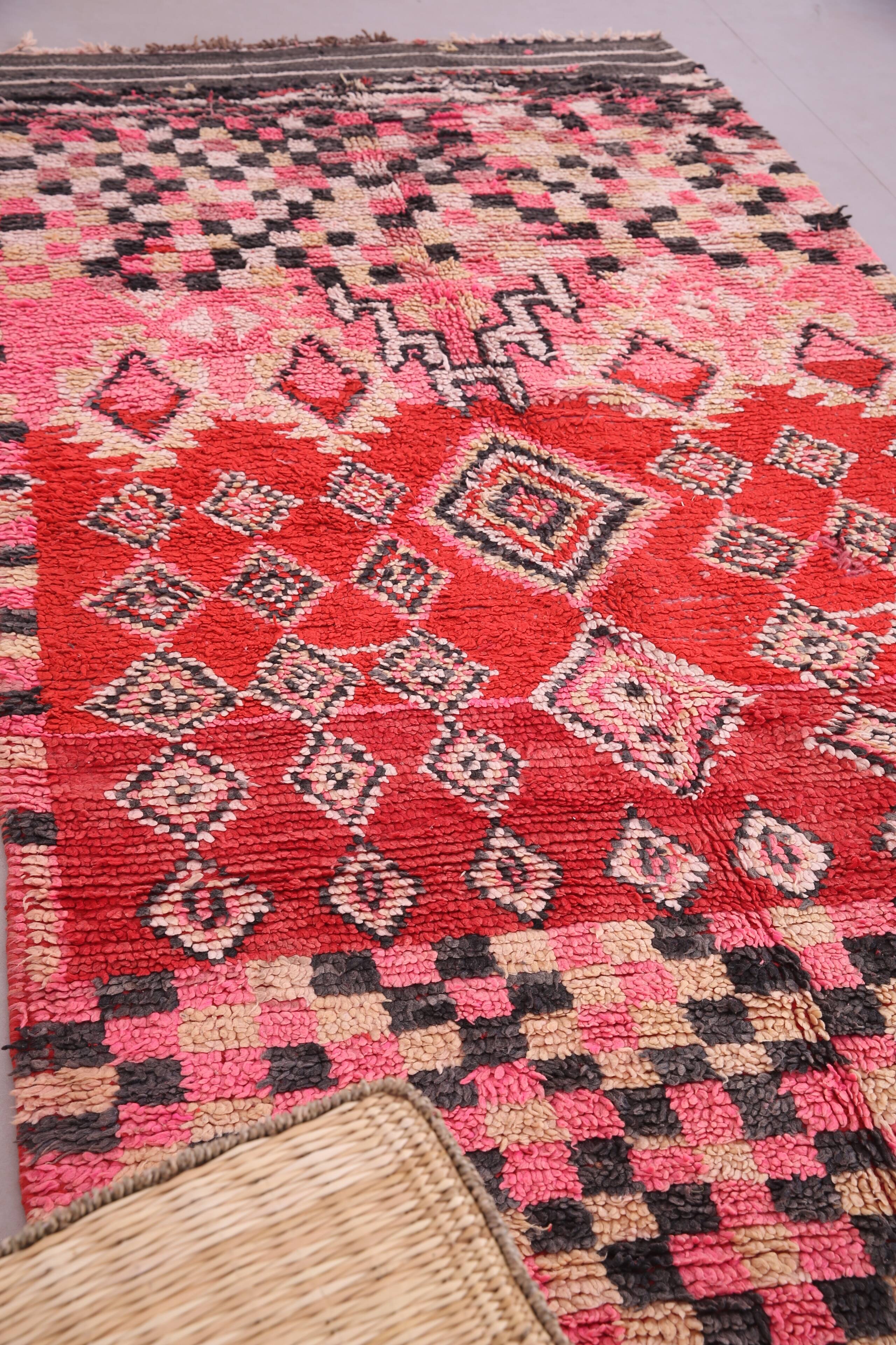 Vintage Handmade Boujaad Rug 156 x 293 cm - Berber rug - Moroccan wool rug