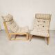 Paire de fauteuils lounge