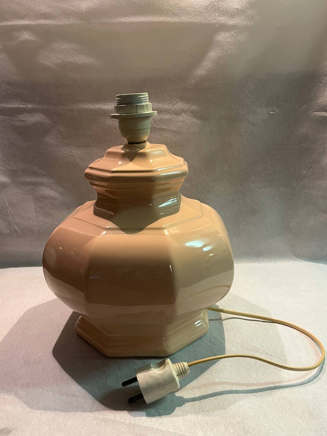 Pale pink ceramic lamp base