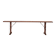 Renovated vintage bench, made of wood - 2 available, sold individually.