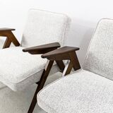 Set Of 4 mid-century Armchairs, Type 300-177 “Bunny”, Poland, 1970’S